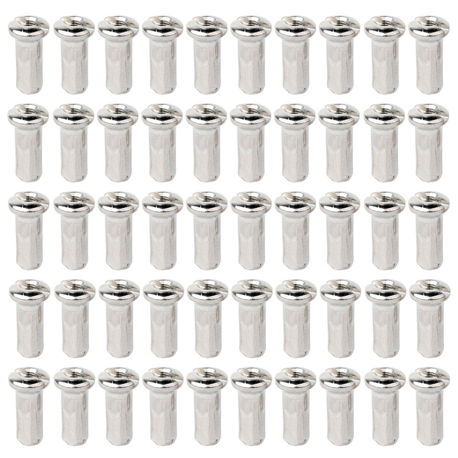Spoke Nipple Brass - 真鍮製スポークニップル、自転車用キャップ、ホイールリム保護具、マウンテンバイクの改造・修理用メンテナンスキット
