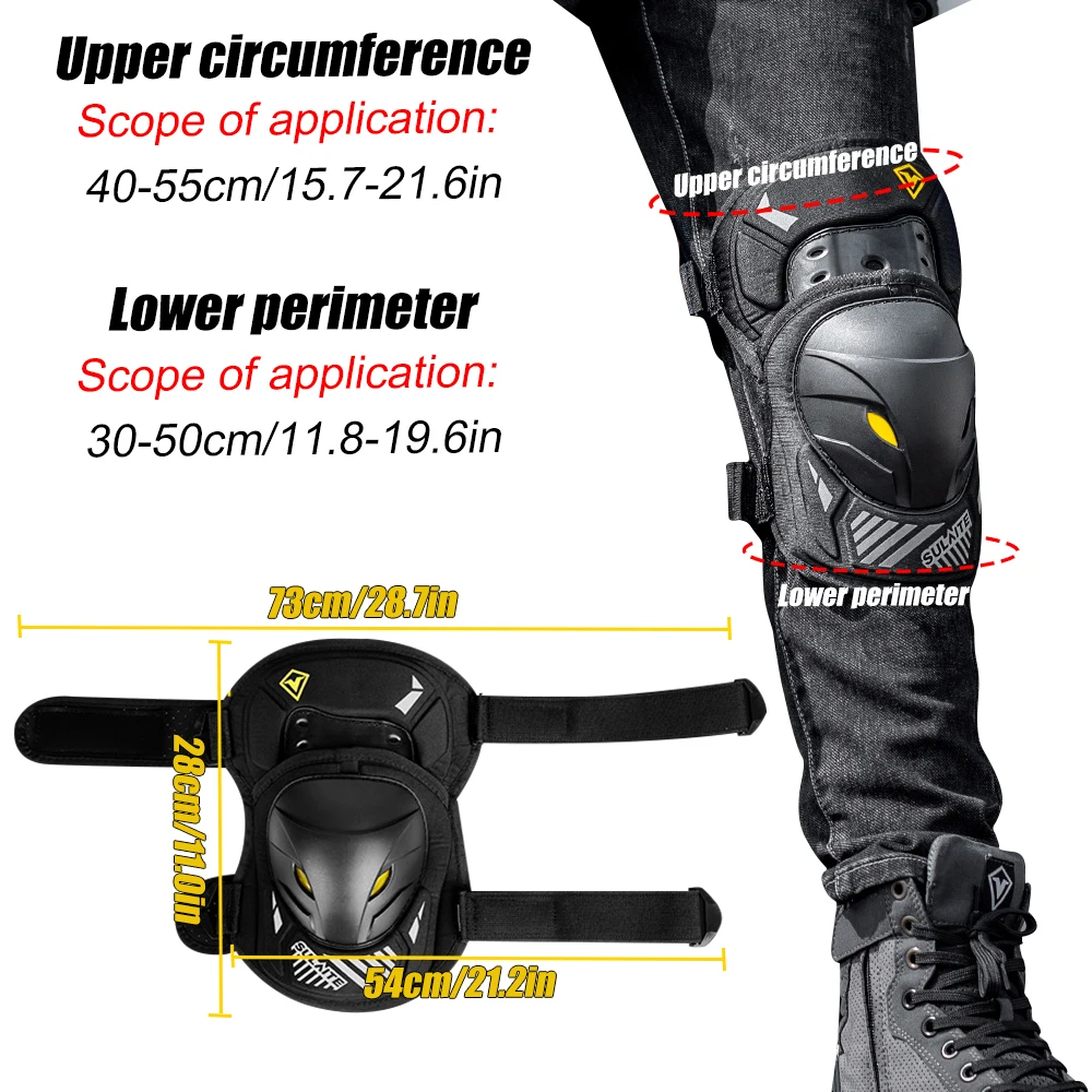 1組のバイク用膝パッド、バイク用保護具膝ガード、オフロード、 - Mountain Biking Elbow Pads のレビューと価格