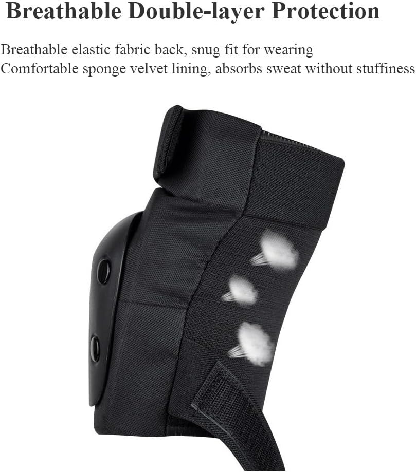 膝パッド、肘パッド、リストガード、大人と若者向けの6 in  - Mountain Biking Elbow Pads のレビューと価格