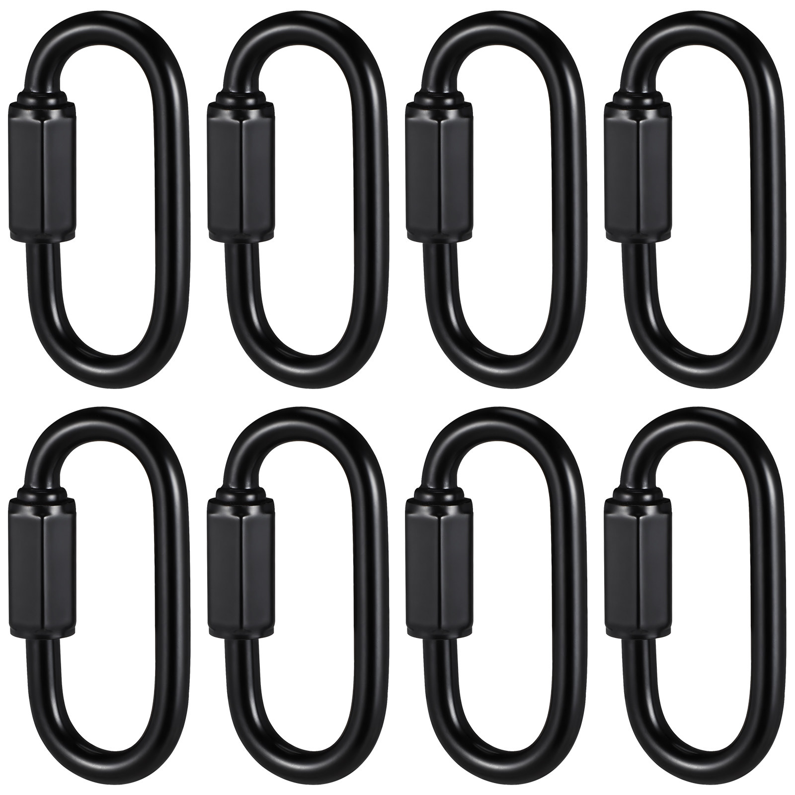 ステンレス製クイックリンク8個入り – 黒色の頑丈なチェーン - Chain Quick Link のレビューと価格